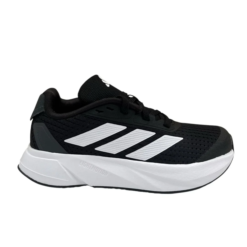 Adidas Duramo SL Little Boys Girls Running Shoes Size 10.5 Black White Sneakers